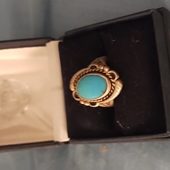 SS Turquoise ring - Picture 1 of 2